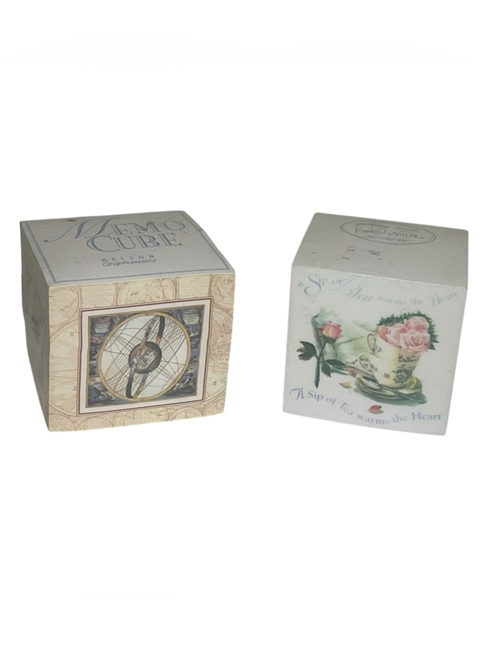 Vintage Decorative Memo Cube Paper Block Set – Nelson Graphomania & Lady Jayne L